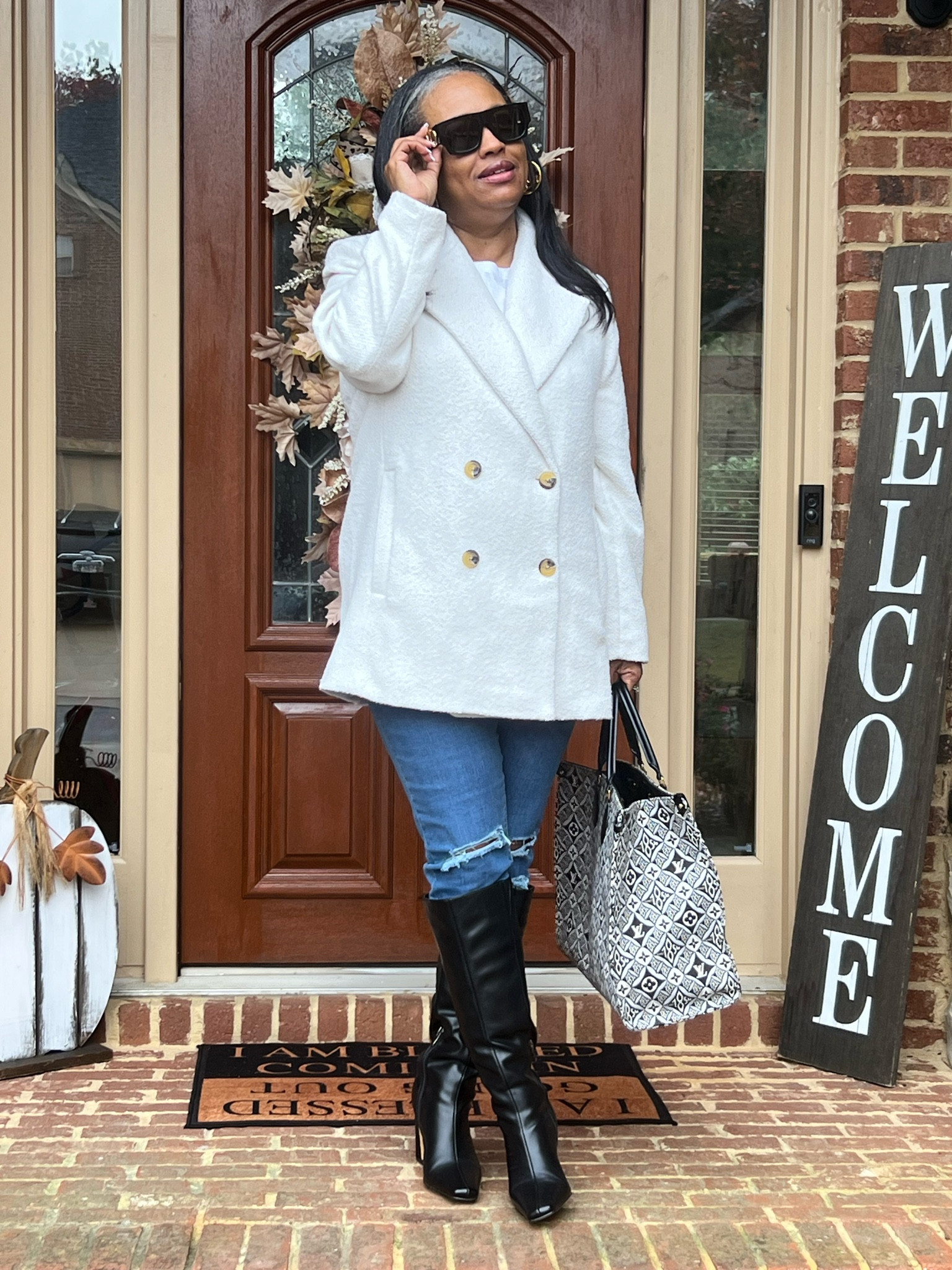 This almond Prescott goes with EVERYTHING!😍

🌸For Reference: I’m 5,3 165 pounds hips size 43. I typically wear Medium or Large depending on the brand.

#fallfashion #over50fashion #over40style #workwear #elevatedcasual #ootd 

#LTKSeasonal #LTKSaleAlert #LTKFindsUnder100