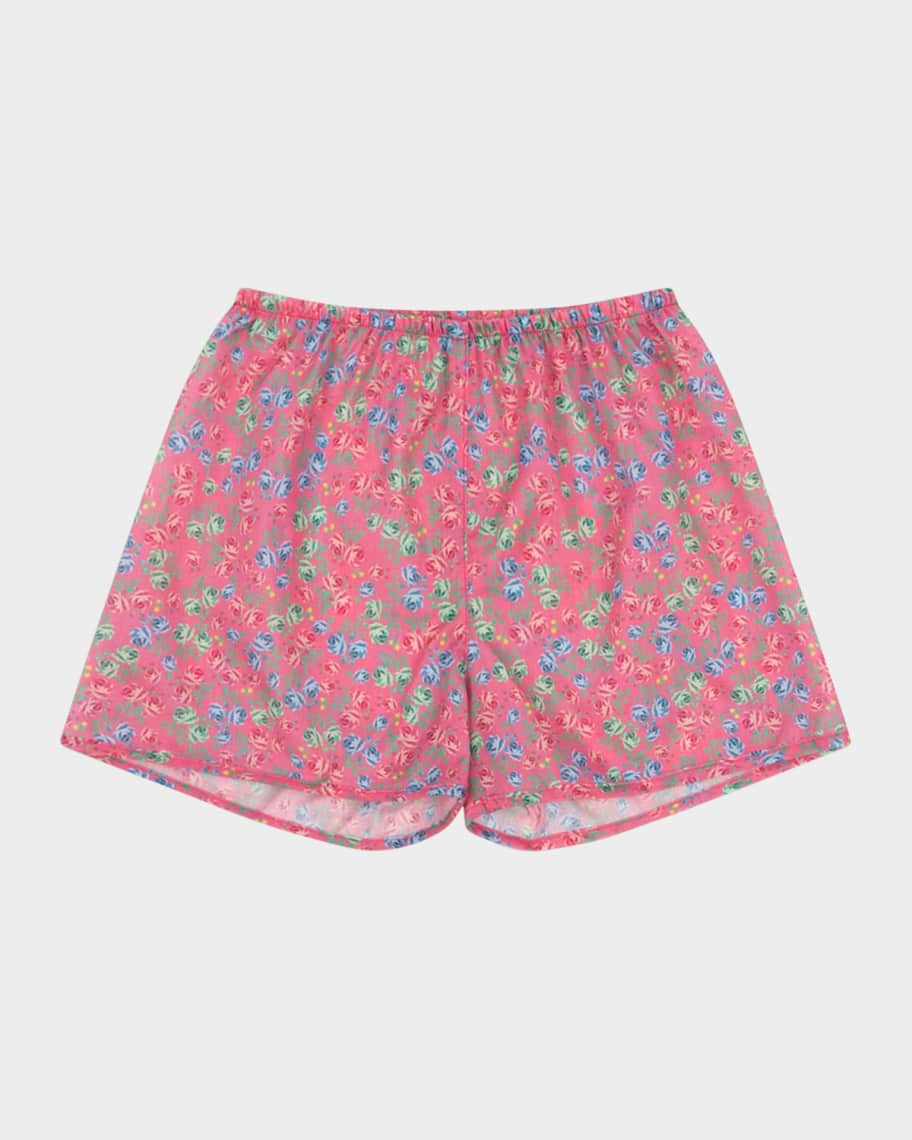 Konges Slojd Girl's Pacey Rose-Print Shorts, Size 18M-10 | Neiman Marcus
