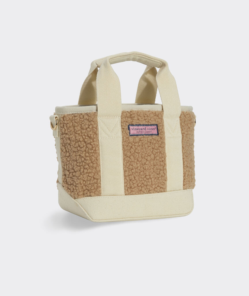 High-Pile Fleece Mini Heritage Tote | vineyard vines