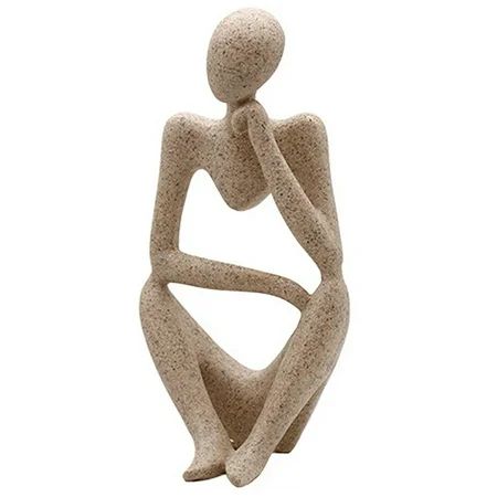 Boc Abstract Thinker Sculpture Figurine Creative Room Sandstone Gift Home Decor | Walmart (US)