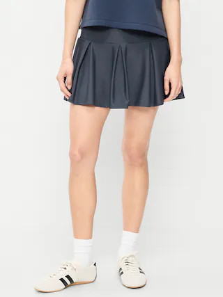 Extra High-Waisted Drop-Waist PowerSoft Skort | Old Navy (US)