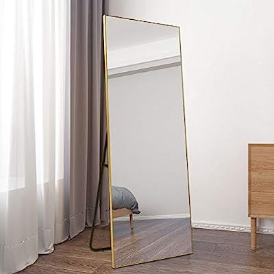 BOLEN Dressing Mirror Full Length Mirror Standing Hanging or Leaning Against Wall Mirror Aluminum... | Amazon (US)