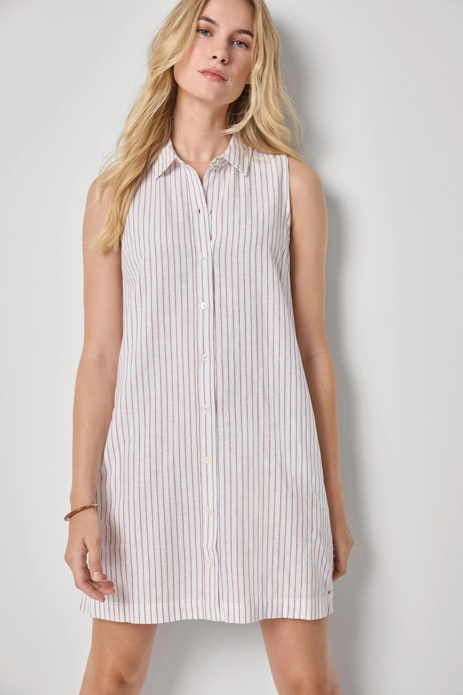 Striped Button Down Dress | Lilla P