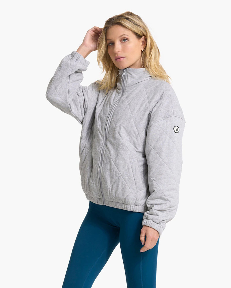 Halo Insulated Jacket | Pale Grey Heather | Vuori Clothing (US & Canada)