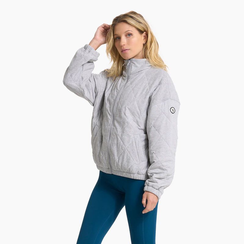 Halo Insulated Jacket | Pale Grey Heather | Vuori Clothing (US & Canada)