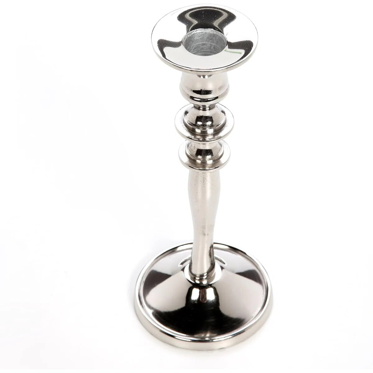 8'' H Silver Tabletop Candlestick (Set of 2) | Wayfair North America