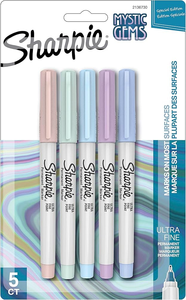 Sharpie Mystic Gems Ultra-Fine Point Permenant Marker 5/Pkg-2136730 | Amazon (US)