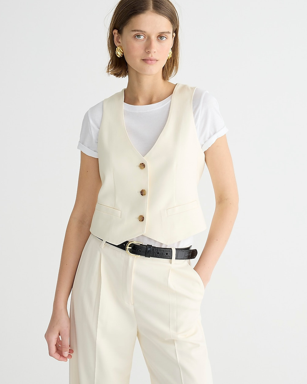 Classic-fit vest in city twill | J. Crew US