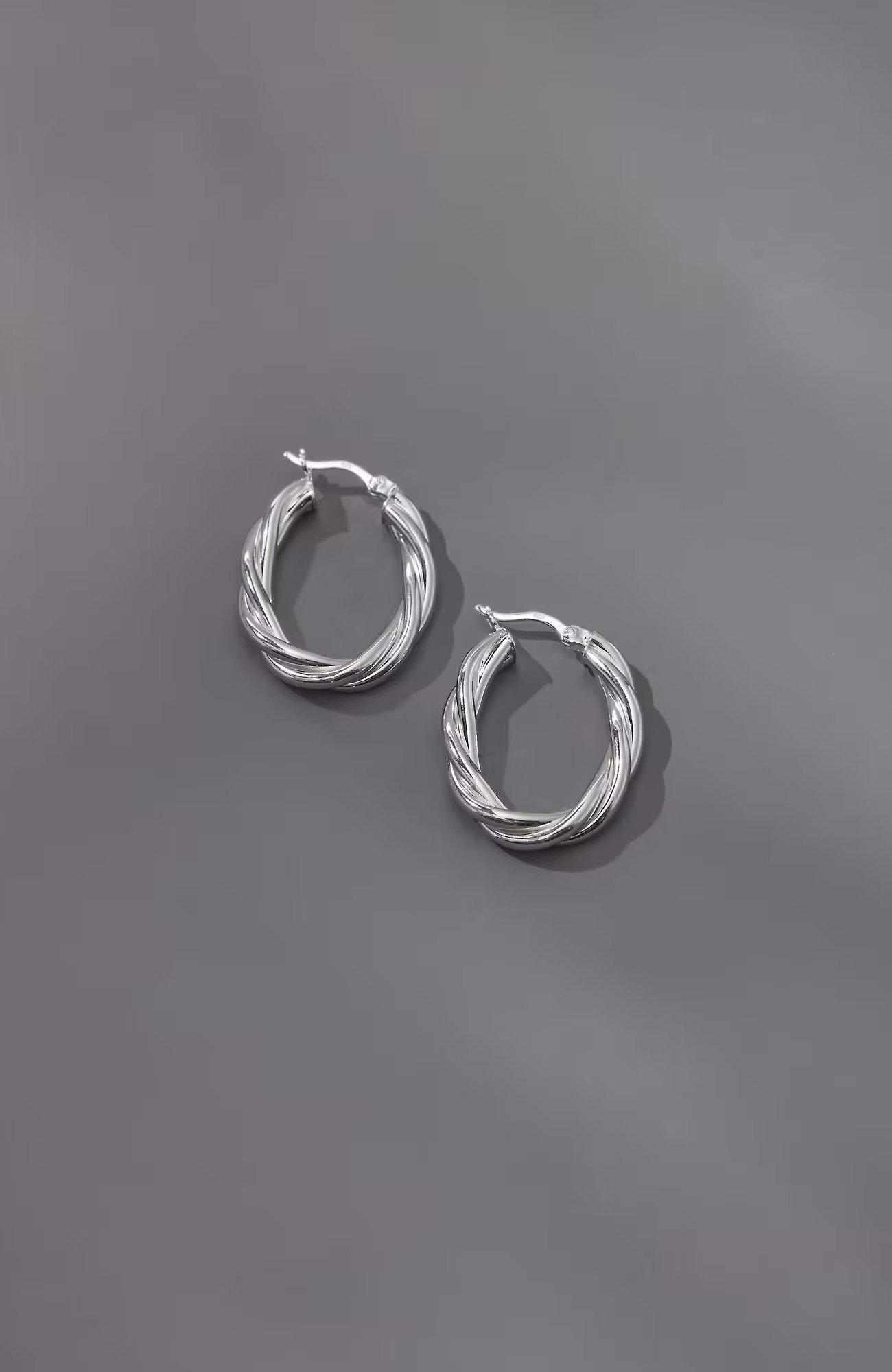 Sterling Silver Twist Hoops | J. Jill