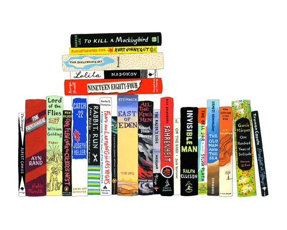 Ideal Bookshelf 964: Novels 1942-1972 | Etsy | Etsy (US)