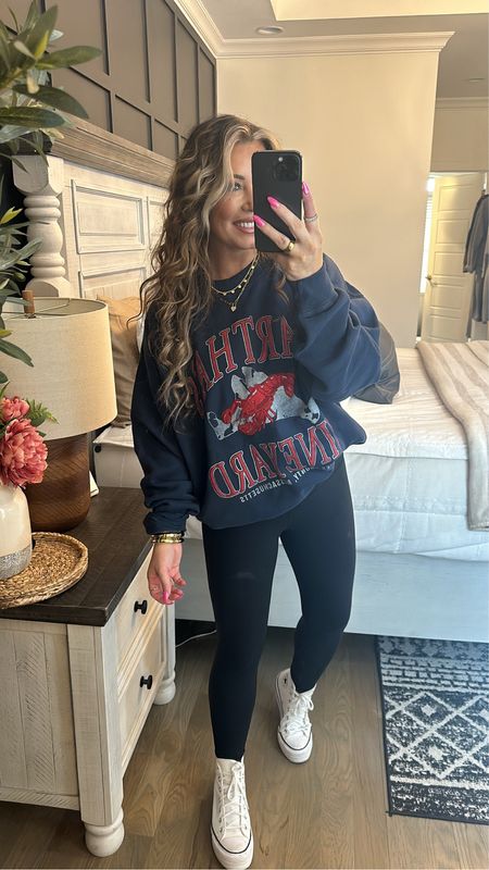 Today’s casual running errands outfit! In size medium sweatshirt but it looks like my exact sweatshirt seems to be out of stock because I can’t find it on the website anymore so I linked a bunch of others. I have just like it! & 4 leggings! #casualootd #outfitinspo #abercrombie #lululemon 

#LTKfindsunder50 #LTKMostLoved #LTKstyletip