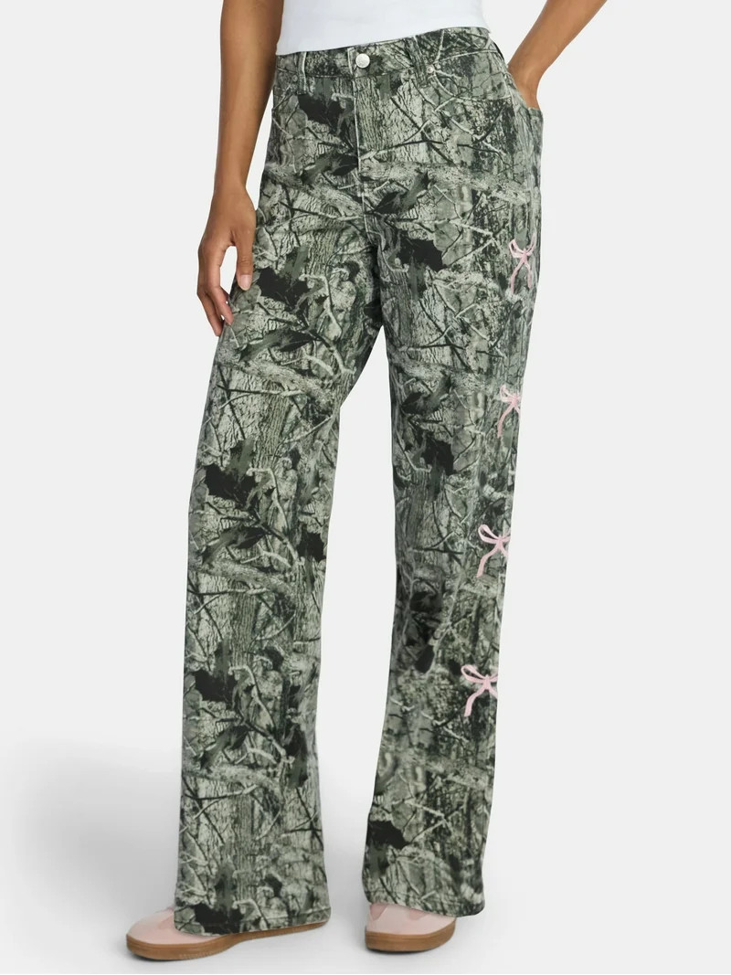 Madden NYC Women's Mid-Rise Embroidered Jean, Sizes 00-18 | Walmart (US)