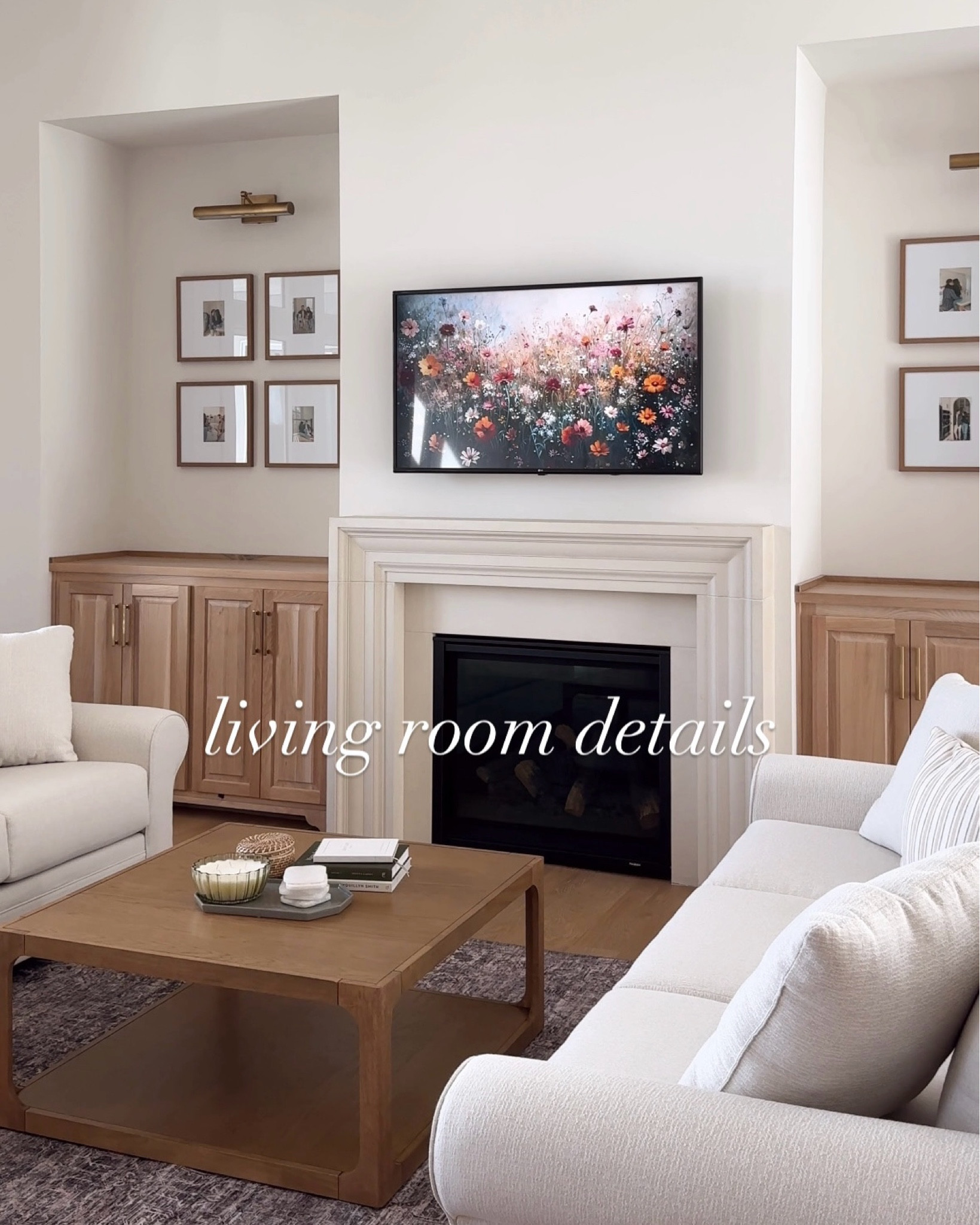 Easy and affordable spring Living room decor!

💖 New Picture Frames Above Our Built in Cabinets

My most recent update were these picture frames above our built in cabinets! I wanted something that  would fill this space, without the commitment of picking out art (we will one day). I love this set of four frames, they come in a variety of colors. I was drawn to the modern square shape, the frames are 16"x16", but and each frame fits a 5"x7" photo which gives it more of an artistic vibe if you ask me!

💖 Our Living Room Rug: The Perfect Contrast

I knew I wanted a rug that would contrast against the light colors in our living room this large oriental area rug from Amazon was the perfect choice! It has a rich tone that anchors the space, adding depth and a pop of color! The best part? It’s super affordable, and the quality is great for the price. It really ties the whole room together and gives the area a more cohesive look, which is exactly what I wanted.

💖 Affordable $188 Coffee Table

If there’s one piece of furniture I’m absolutely obsessed with, it’s this Walmart coffee table that I found for $188! I am still shocked with the quality and how perfect it looks! It looks like something straight out of a high-end furniture store, but it’s super affordable. The clean lines, natural wood tone, and modern aesthetic make it feel so much more expensive than it really is. It’s the perfect centerpiece for the living room, and I can’t get enough of how it elevates the space without the designer price tag. I’ve gotten so many compliments on it!

💖 Pillows + Coffee Table Decor

Decorating the coffee table was another area where I had fun mixing affordable pieces from Target. I went for a set of  books with a pop of color, a large candle, green ceramic tray, and cute little wicker basket to hold my remote! These were budget-friendly but still have that designer appeal. I also found my throw pillows from Target! 


#LTKHome