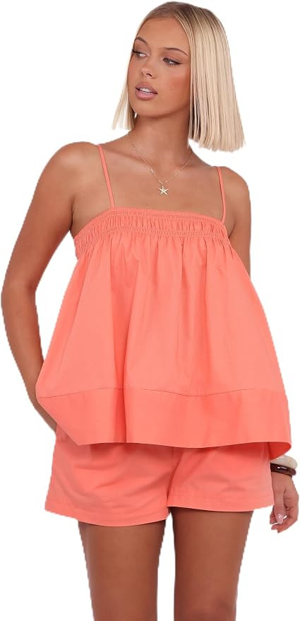 Petal & Pup Women's Aiesha-short-set-coral | Amazon (US)