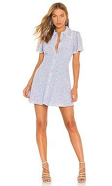 MAJORELLE Darby Dress in Blue Meadow from Revolve.com | Revolve Clothing (Global)