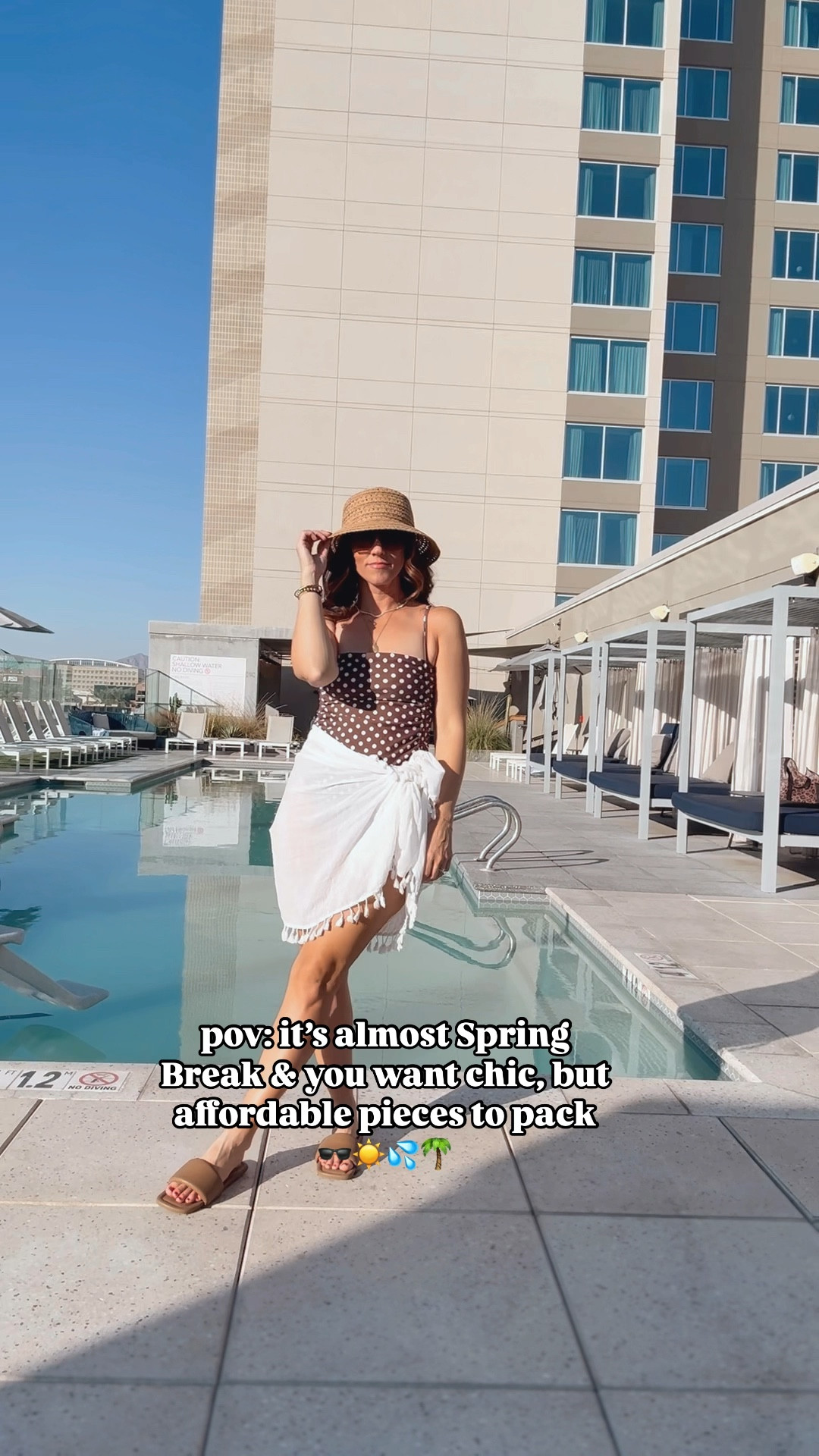 Brown & white polkadot high cut with side ties & ruching one piece swimsuit! 🤎🤍 
Leopard mesh bag is $10 & a total must! Both TARGET! 🎯 

Swimsuit - medium 
Sarong - one size 

#TargetStyle #TargetFashion #TargetSwim #Swimsuit #VacationStyle #Vacation #poolstyle #springbreak

#LTKWatchNow #LTKSwim #LTKStyleTip