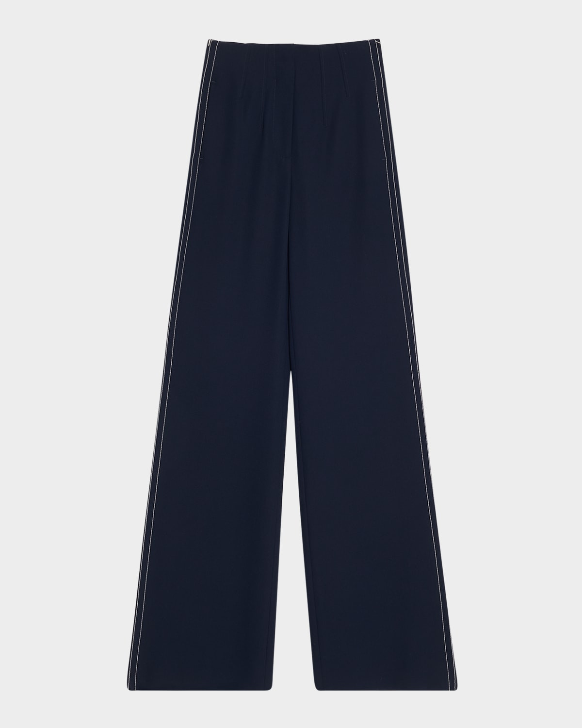 Elin Wide-Leg Side Stripe Pants | Neiman Marcus
