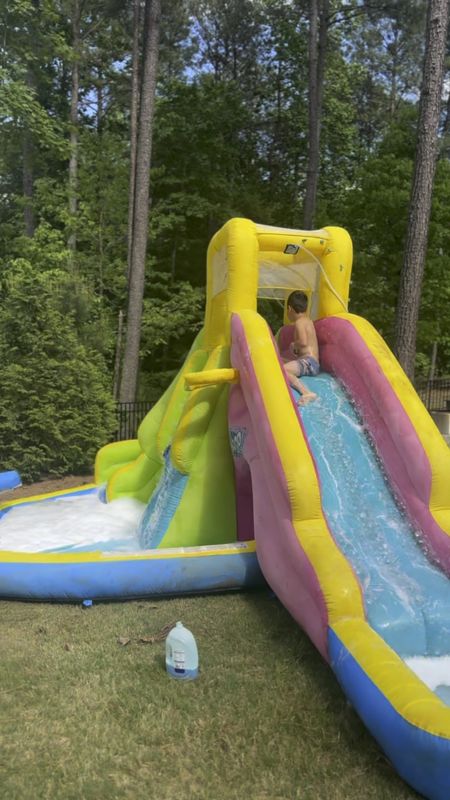 This backyard waterslide is the ultimate summer savior. Comes in especially handy when the boys are tracked out. 

#LTKSeasonal #LTKHome #LTKKids