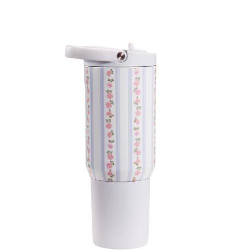 HydroJug Sport - Stainless Steel Tumbler with Straw, Vacuum Insulated, 20oz Leakproof Water Bottle, Ergonomic Design, Reusable, Dishwasher Safe, Rubber Base, Durable for Gym or Outdoors, Primrose | Amazon (US)