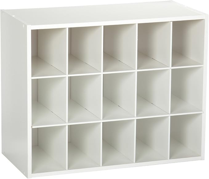 ClosetMaid 8983 Stackable 15-Unit Organizer, White | Amazon (US)