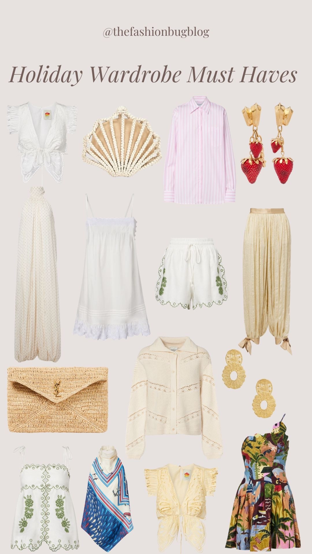 Holiday wardrobe must haves summer beachwear 