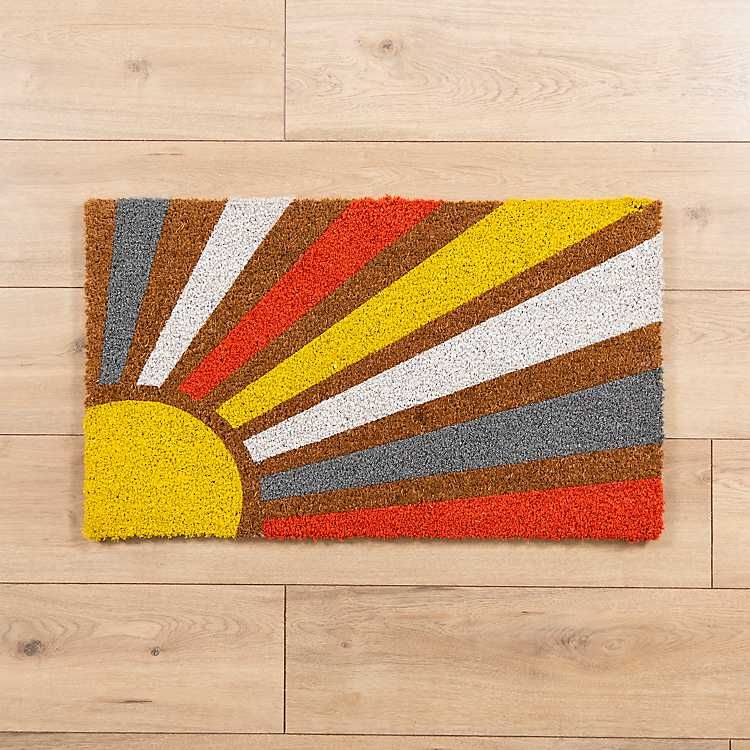 Sunshine Burst Coir Doormat | Kirkland's Home