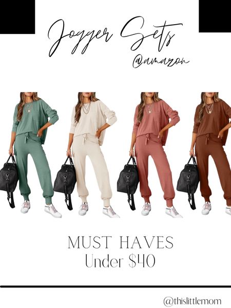 Women's Two Piece Outfits Sweater Sets Long Sleeve Knit Pullover Tops and Cargo Jogger Pants Lounge Sets! Comes in many colors! Under $40! Currently has a discount code also!

#LTKsalealert #LTKstyletip #LTKfindsunder50