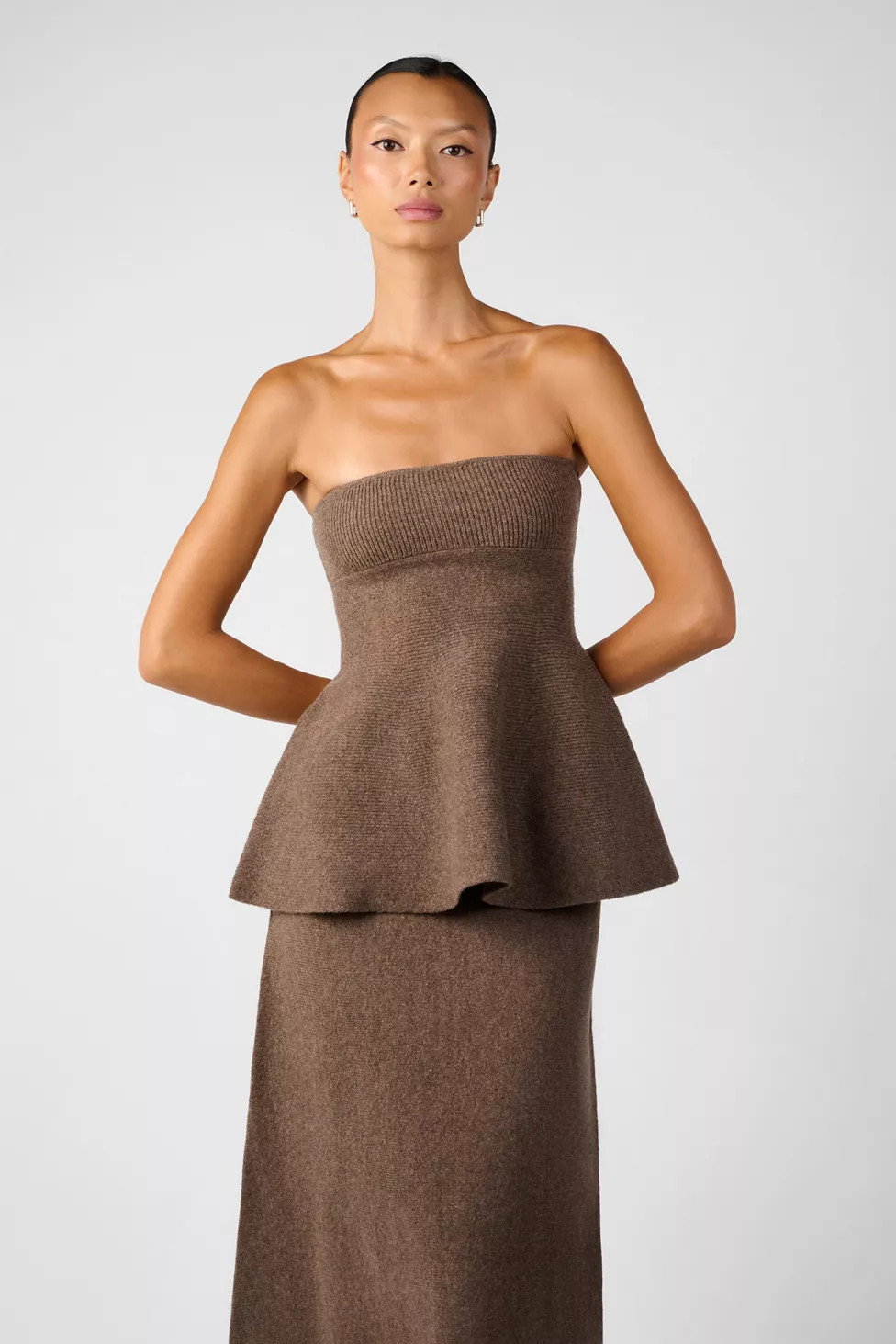 WeWoreWhat Strapless Peplum Top | Urban Outfitters (US and RoW)