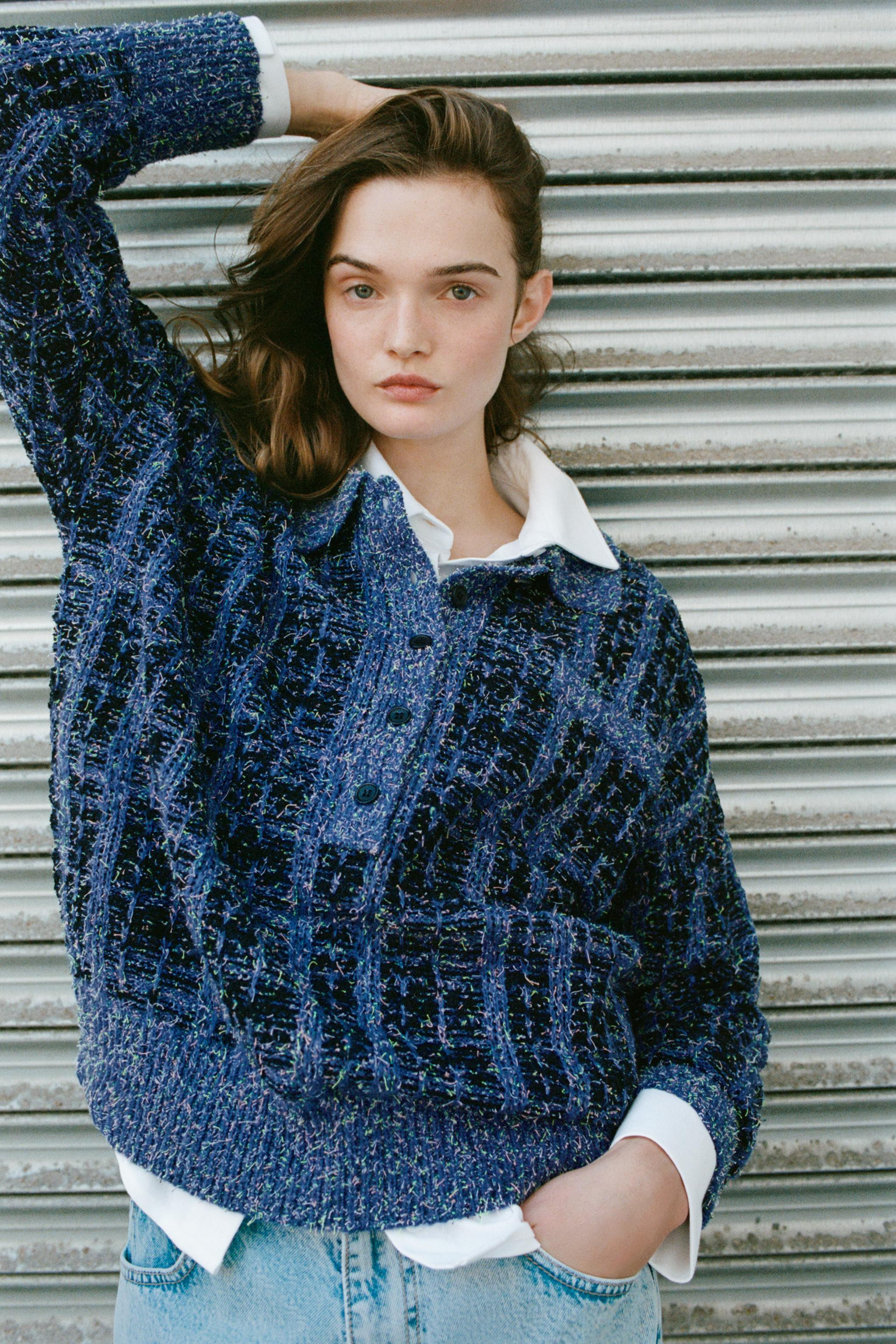 TEXTURED KNIT JUMPER | Zara AU