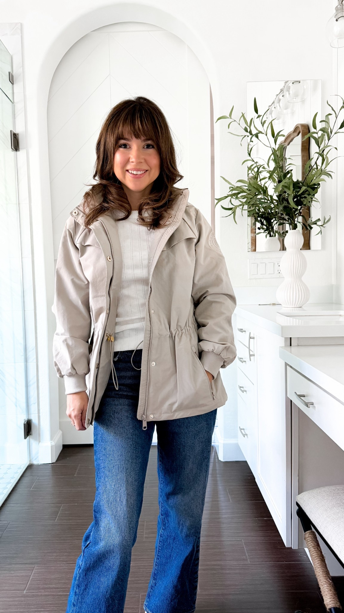 The perfect rain coat with hood for traveling or everyday wear! Petite friendly jacket. 

Wearing XS in top and jacket 

#LTKSeasonal #LTKPetite