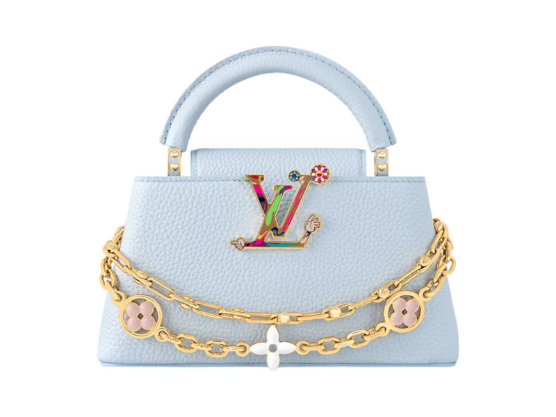 Women's Louis Vuitton x Takashi Murakami Capucines EastWest Mini in Olympe Blue | StockX