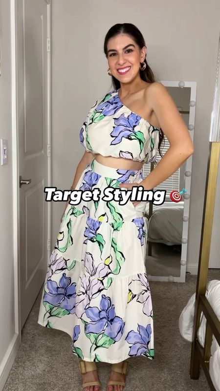 Target Styling 🎯 Target Spring Outfits with 4 pieces for 4 outfits. 
Wearing XS in the one shoulder top and floral skirt. 
Wearing XS in the purple button up and also on other colors. Wearing size 2 in the pants and comes in other colors.

Target Fashion | Spring Outfits | Travel Outfits 


#LTKfindsunder50 #LTKVideo #LTKtravel