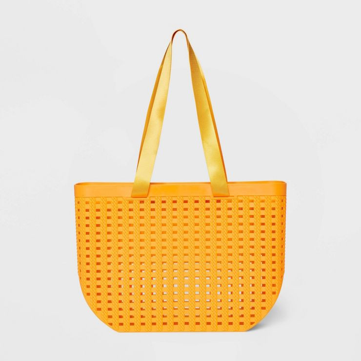 Basket Weave Woven Tote Handbag - Shade & Shore™ | Target
