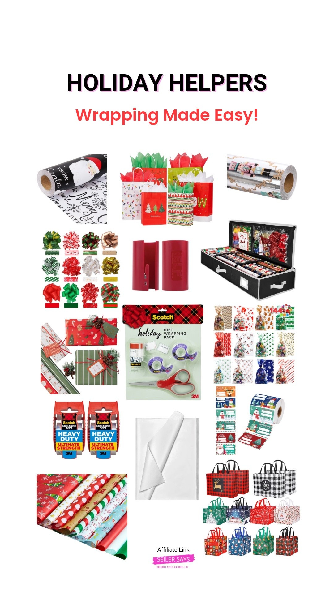 What type of Christmas present gift wrapper are you? Admittedly, I am not a good one! Here is everything you need to make your gifts, festive, colorful, and easy! Everything is from Amazon. Happy wrapping!

#LTKGiftGuide #LTKHoliday #LTKSeasonal