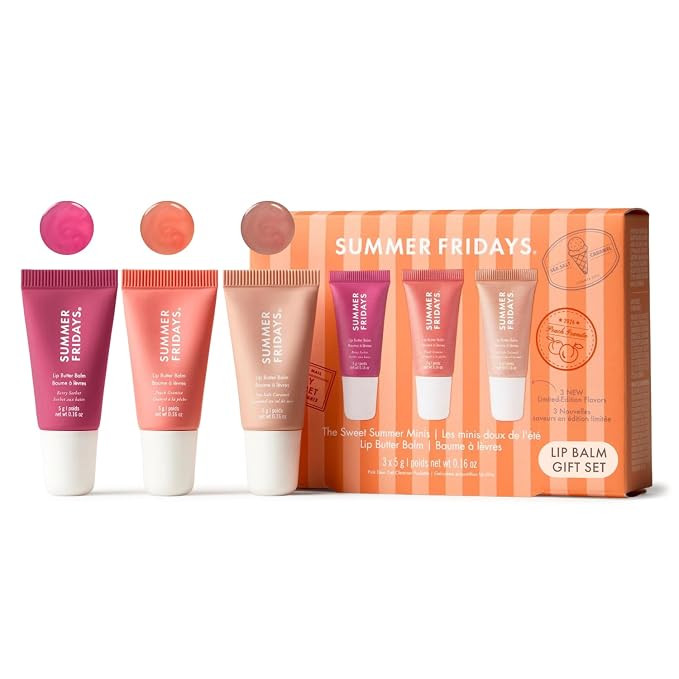 Summer Fridays Sweet Summer Minis Lip Balm Trio (0.35 Oz, 3 Ct) | Limited-Edition Tinted Lip Glos... | Amazon (US)