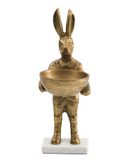 Aluminum Rabbit On Marble Base | Marshalls