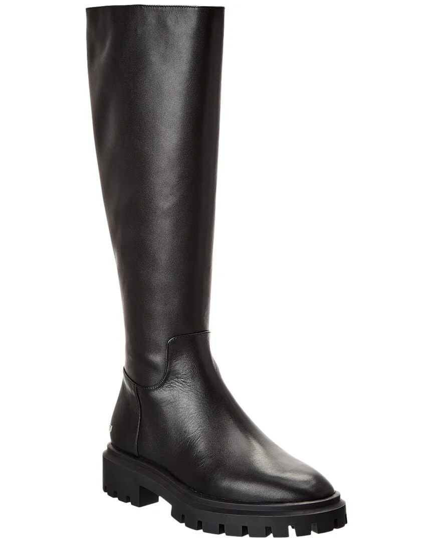 Stuart Weitzman Ultra Lug Leather Knee-High Boot | Shop Simon