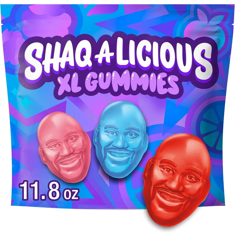 Shaq-A-Licious Xl Gummies Original Flavor Chewy Candy, Bag 11.8 oz | Walmart (US)