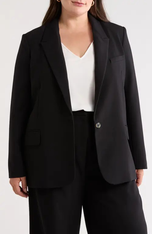 Open Edit The Icon Blazer in Black at Nordstrom, Size 3X | Nordstrom