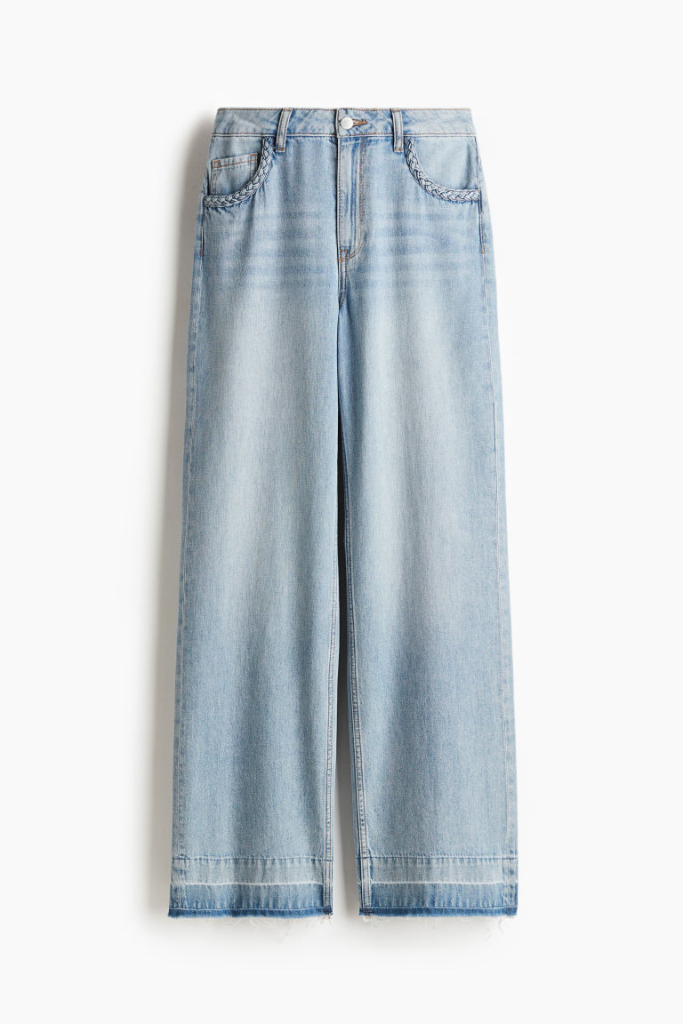 H & M - Wide High Jeans - Blue | H&M (US + CA)
