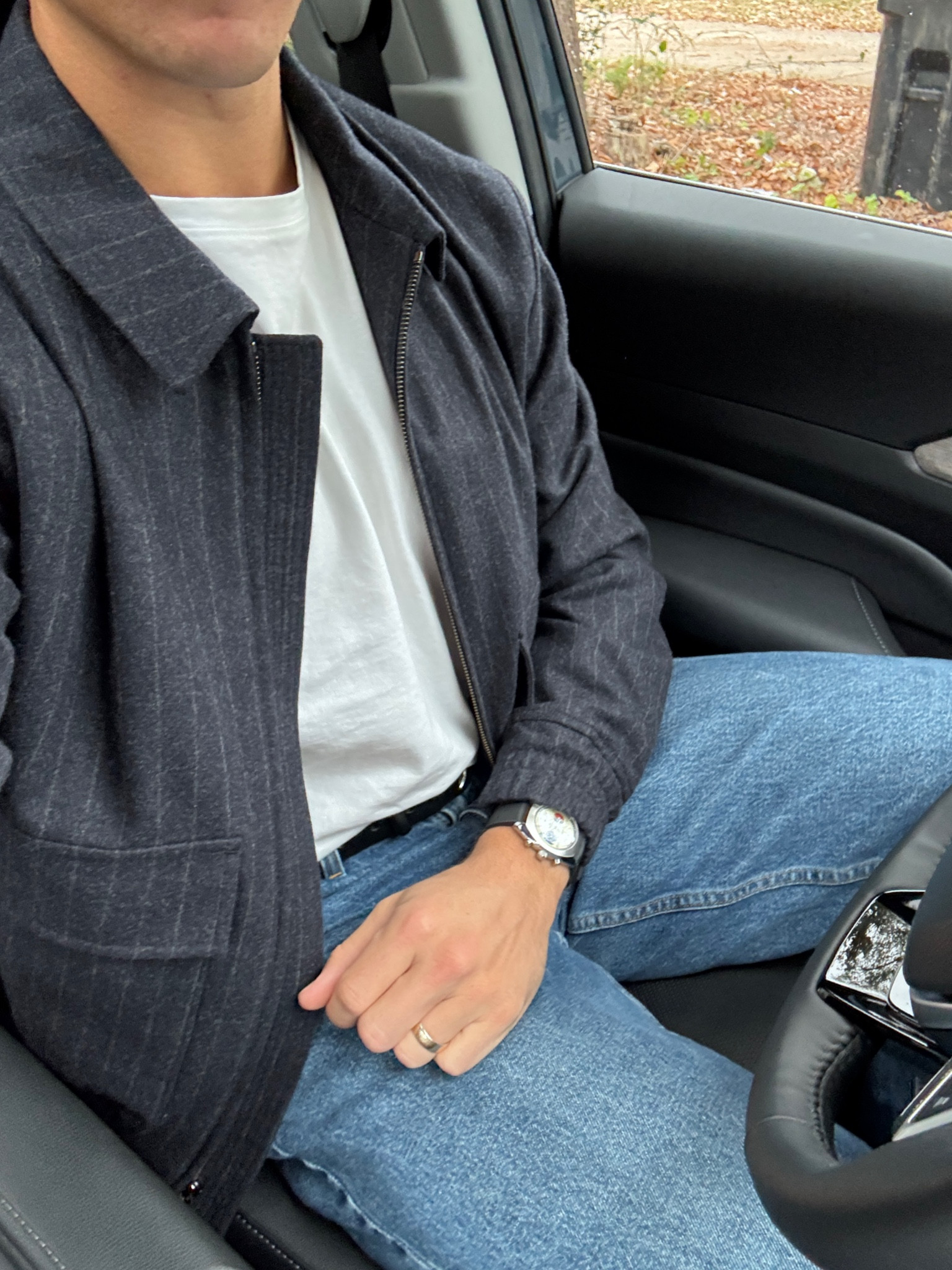 Today’s overcast weather outfit - cropped wool jacket, white tee, vintage Levi’s 

#LTKSeasonal #LTKMens