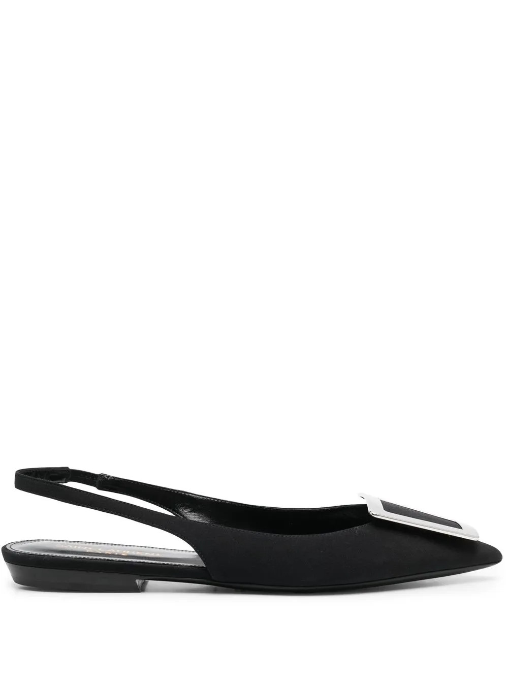 Saint Laurent Maxine Slingback Ballerina Shoes - Farfetch | Farfetch Global
