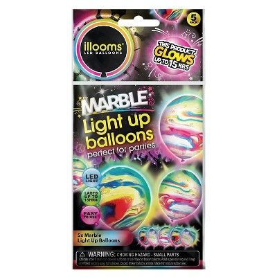 5ct illooms LED Light Up Marble Balloon | Target
