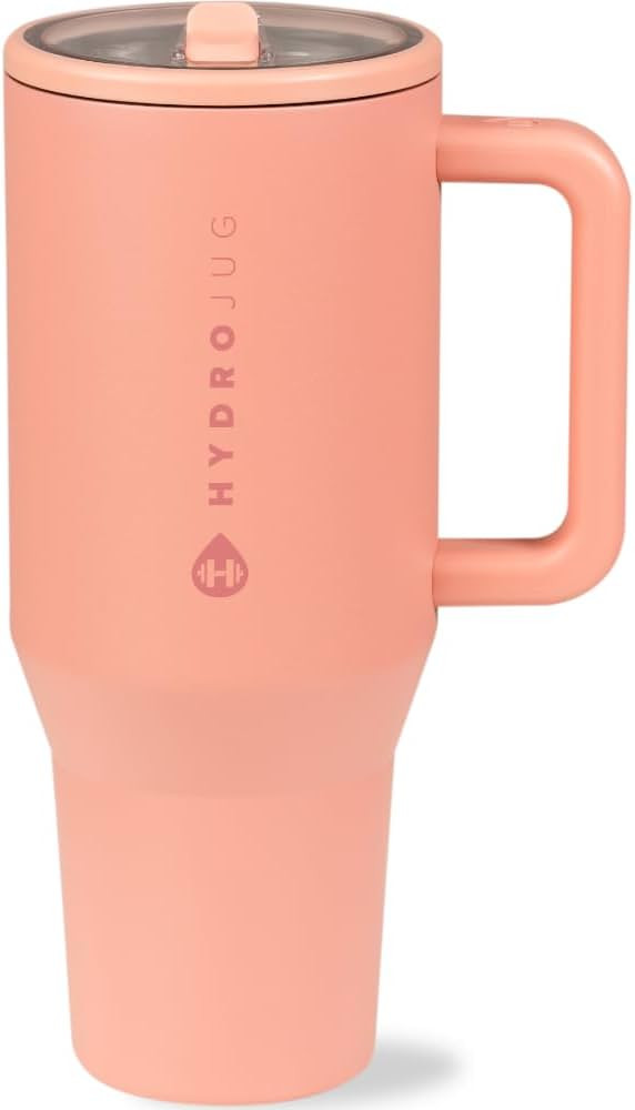 HydroJug Traveler - 40 oz Water Bottle with Handle & Flip Straw - Fits in Cup Holder, Leak Resist... | Amazon (US)