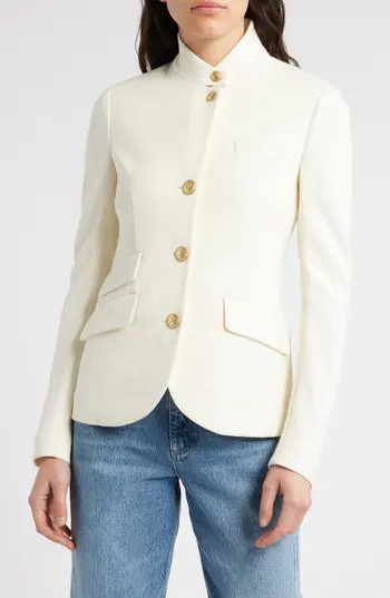 rag & bone Slade Textured Knit Blazer in Off White at Nordstrom Rack, Size 14 | Nordstrom Rack