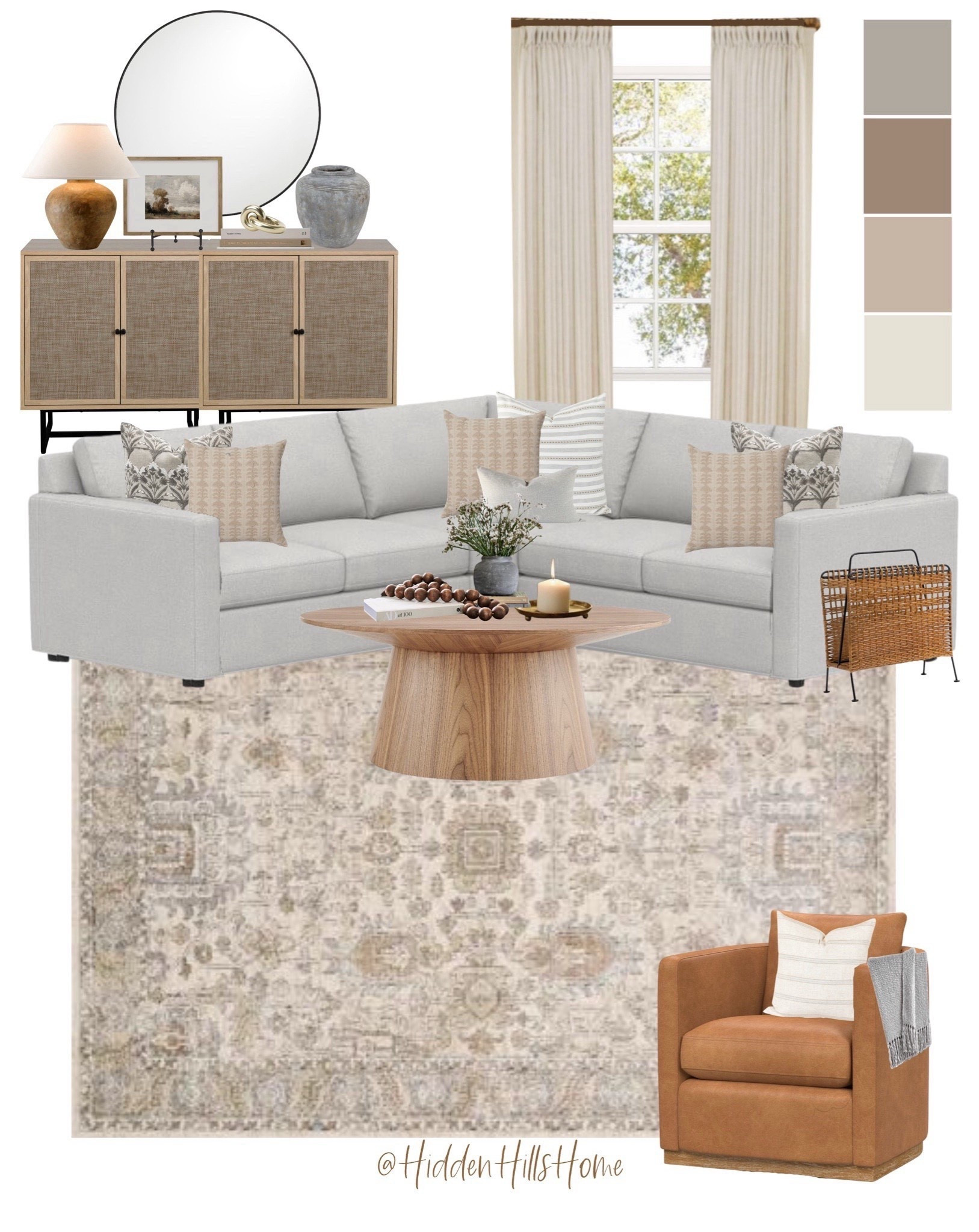 Living room mood board, living room decor, sectional sofa, living room rug #familyroom 



#LTKSeasonal #LTKHome #LTKSaleAlert