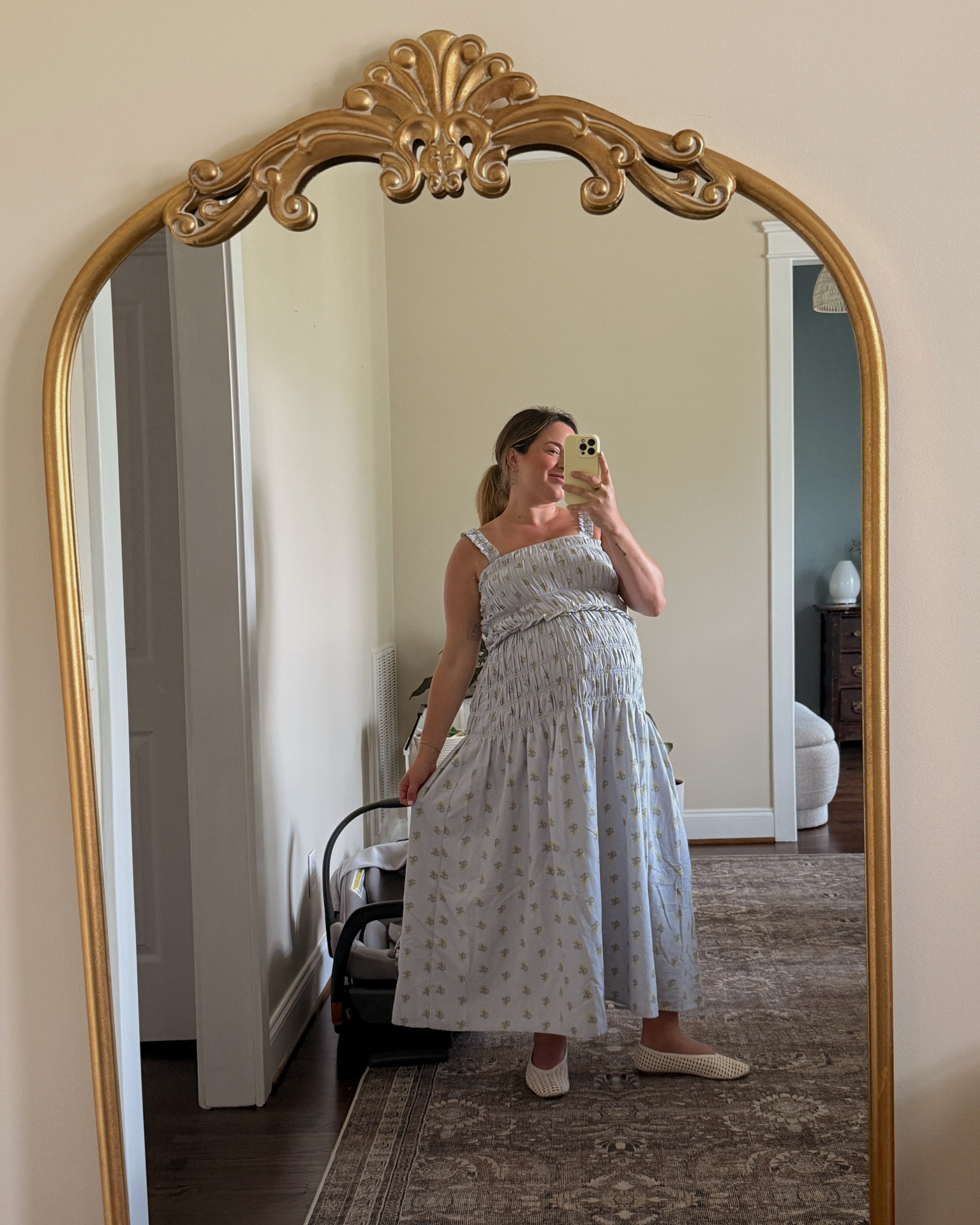Dress is a size medium! Not maternity and didn’t need to size up, so comfyyyy and love colors

#LTKootd #LTKSeasonal #LTKBump