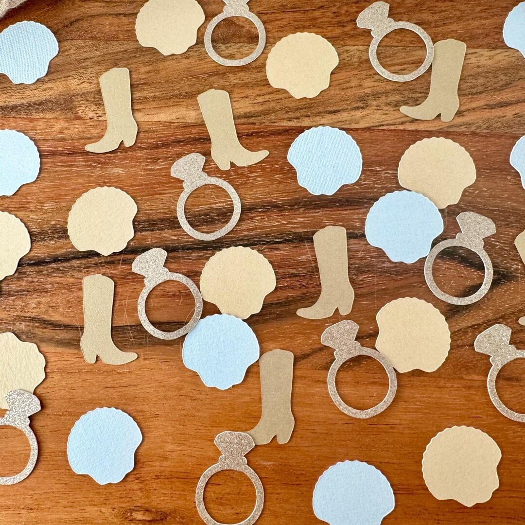 Coastal Cowgirl Confetti - Bachelorette Table Decoration/decor - Color Personalization - Table Sc... | Etsy (US)