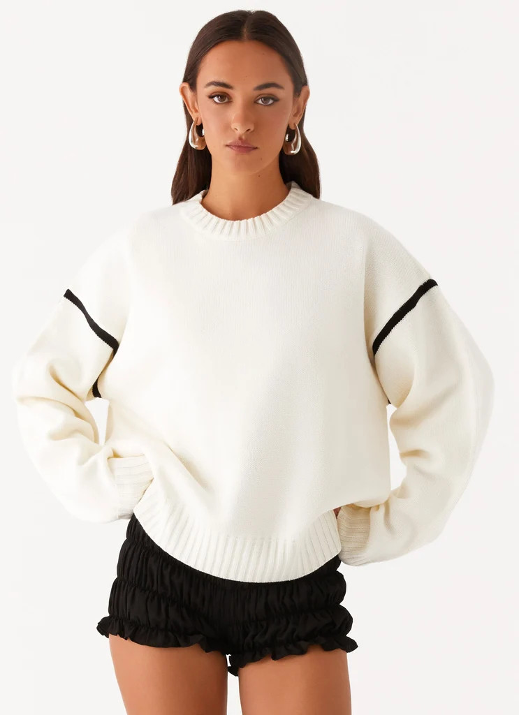 Tessa Knit Sweater - Ivory | Peppermayo (Global)
