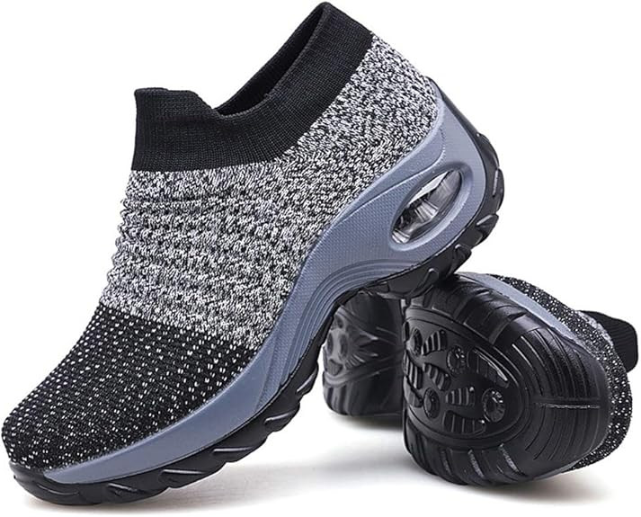 Women's Walking Shoes Sock Sneakers - Mesh Slip On Air Cushion Lady Girls Modern Jazz Dance Easy ... | Amazon (US)